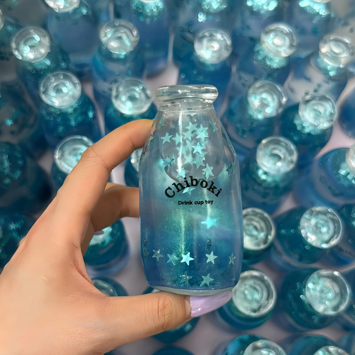 Clear Bottle Squishy Ball – Handmade Stress Relief Desk Toy | Soda Bottle