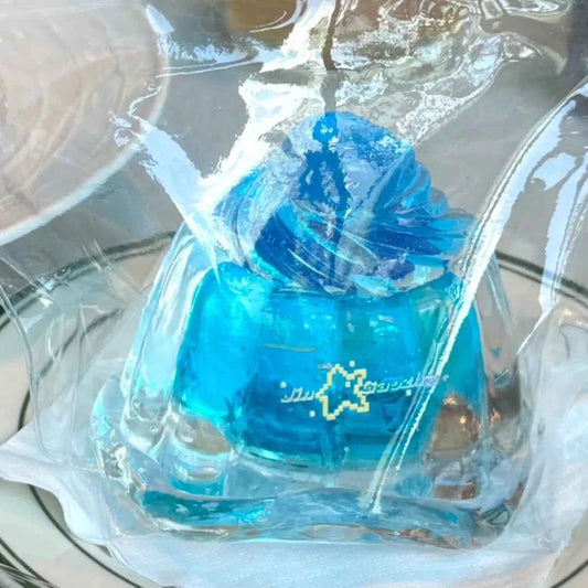 
Quicksand Snow-top Pudding Squishy - Blue Little Pudding