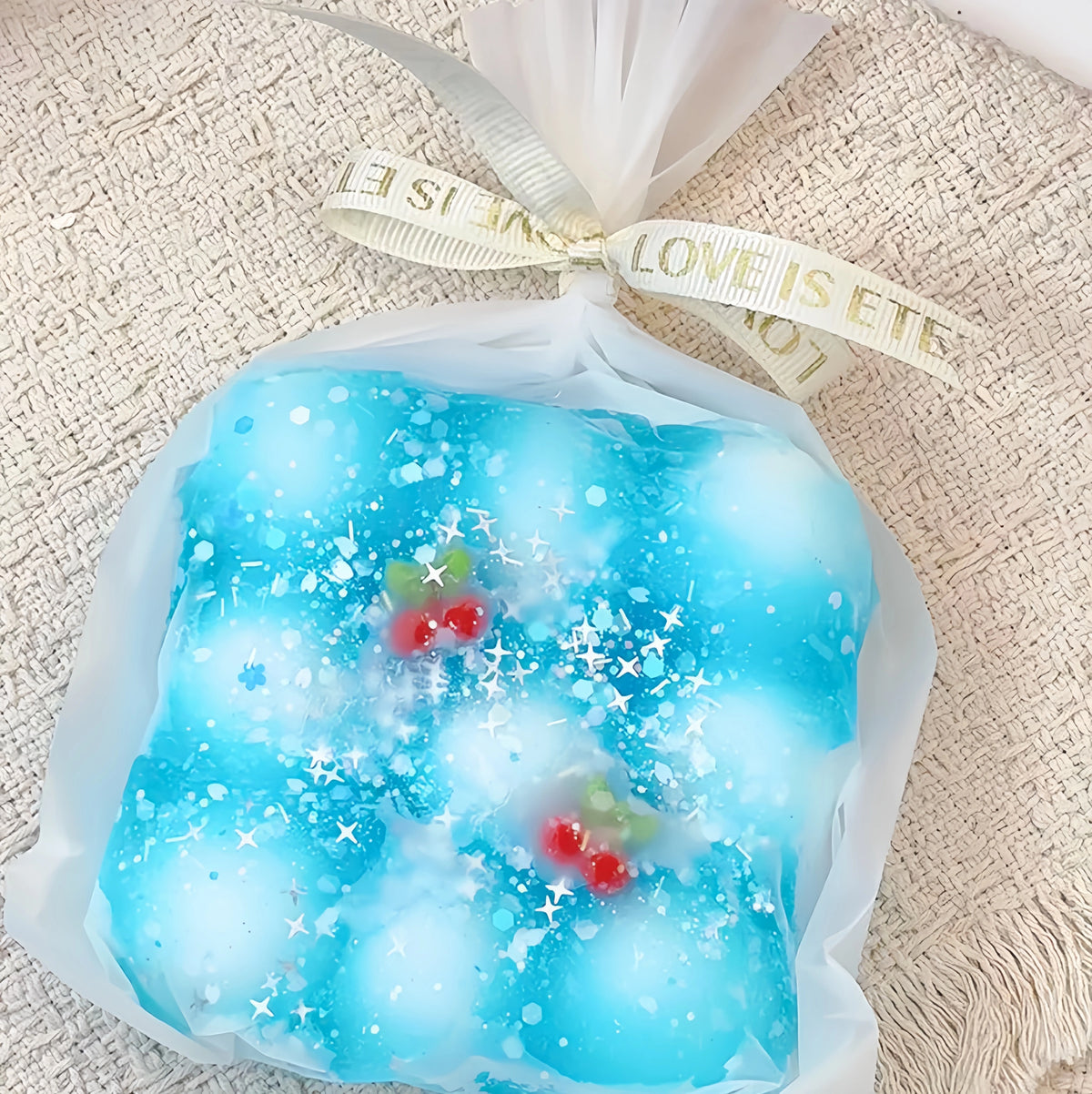 9-Grid Crunchy Soda Pouch Squishy – Cherry Marble Soda 9-Grid