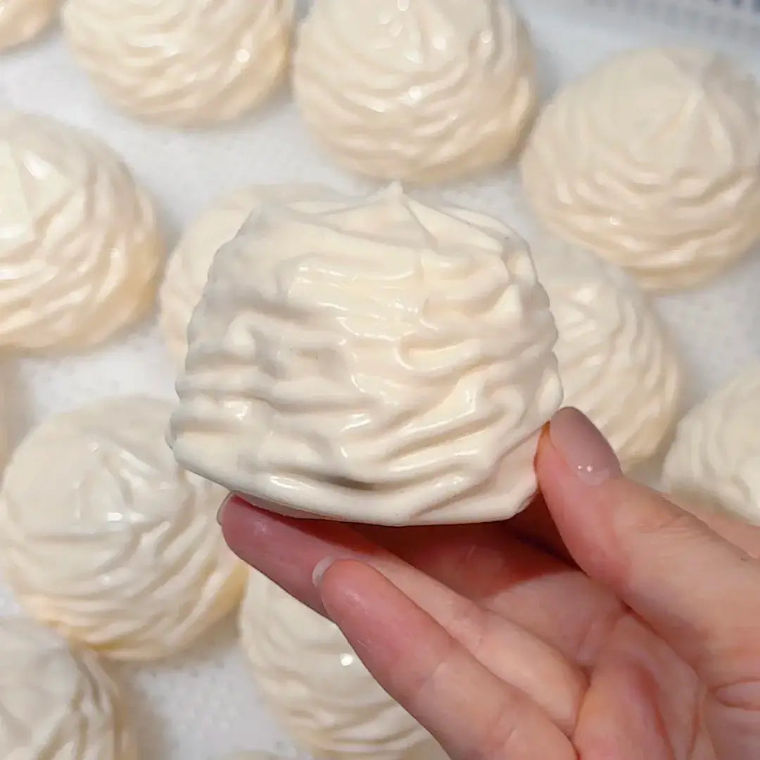 Handmade Cream Puff Squishy - Crispy Butter Texture Stress Toy Cream Puff