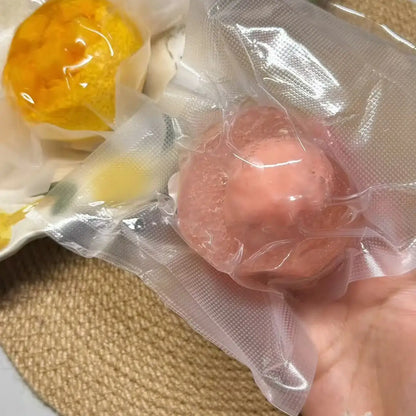 Handmade Crispy Squishy Ball - ASMR Stress Relief Fidget Toy Crispy Peach Slushie