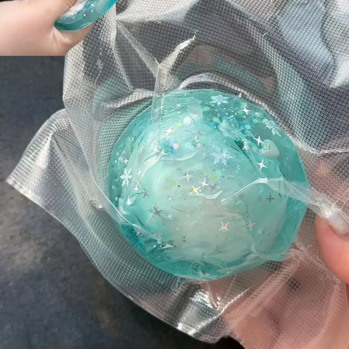 Handmade Crispy Squishy Ball - ASMR Stress Relief Fidget Toy Crispy Sea Salt