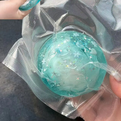 Handmade Crispy Squishy Ball - ASMR Stress Relief Fidget Toy Crispy Sea Salt