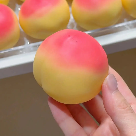 
Handmade Fruit Squishy Toys - Slow Rising Stress Relief Crunchy Peach