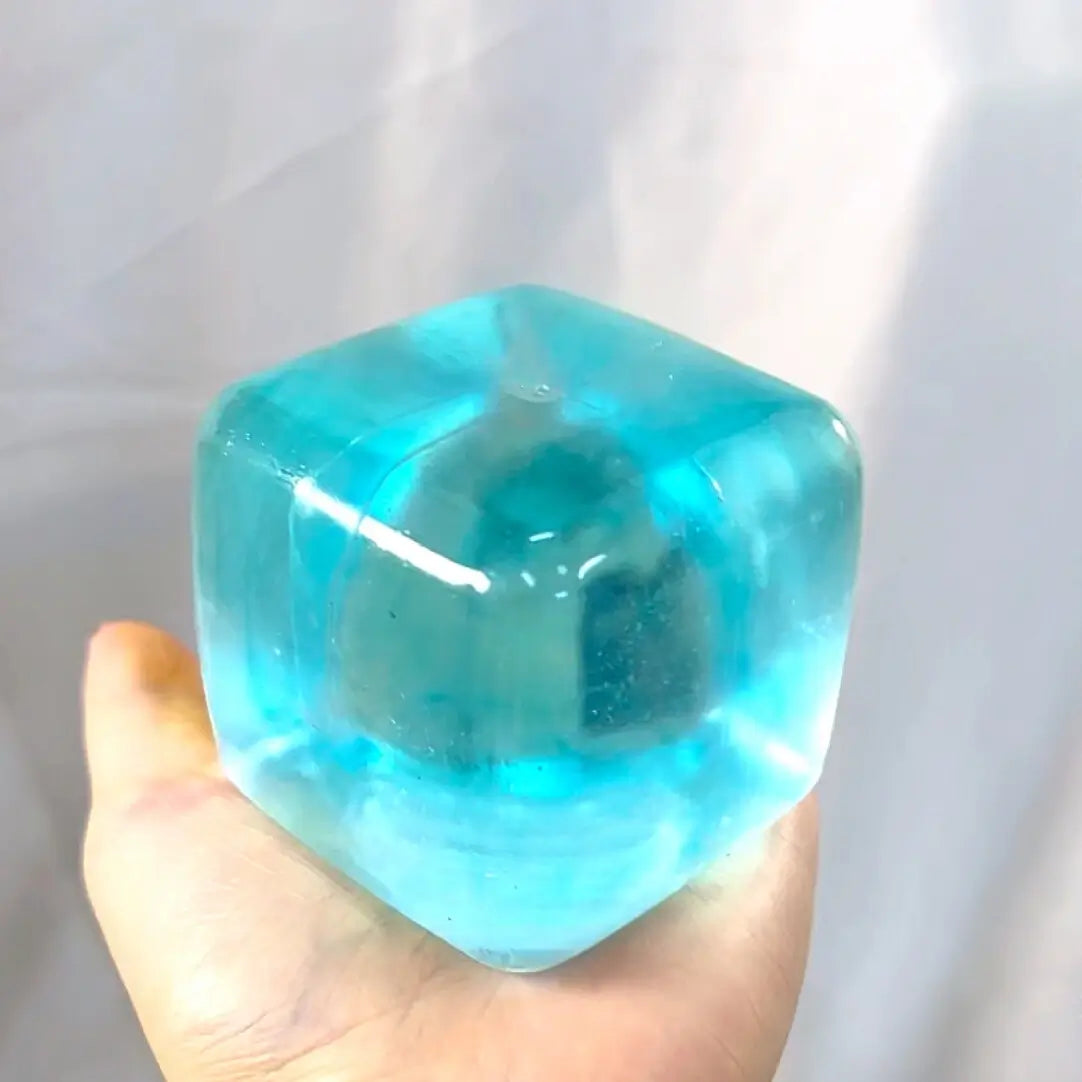 Cube Crystal Jelly Squishy – Crystal Clear Water Jelly