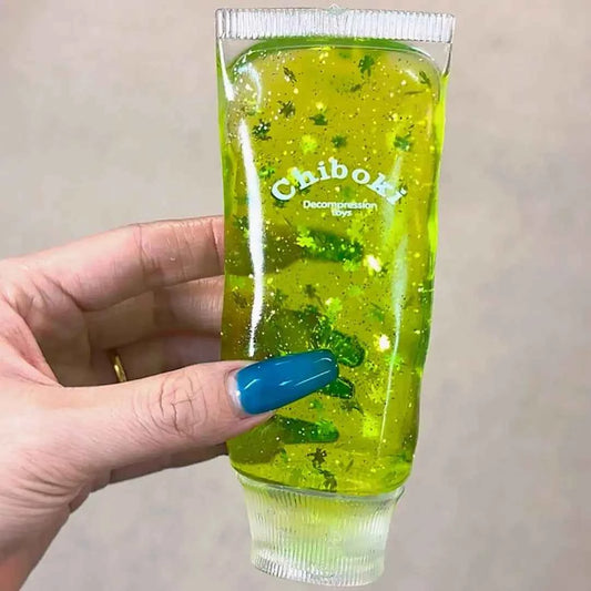 
[CHIBOKI]Sparkling Crystal Toothpaste Slime - Glitter ASMR Stress Relief Toy