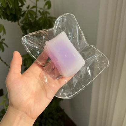 Handmade Candy & Gummy Bear Squishy Toy - Soft ASMR Stress Relief Grape Filled Hard Candy