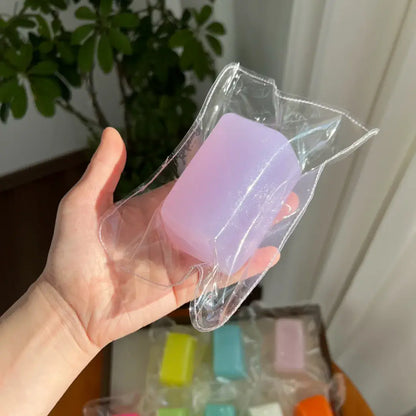 Handmade Candy & Gummy Bear Squishy Toy - Soft ASMR Stress Relief Grape Hard Candy