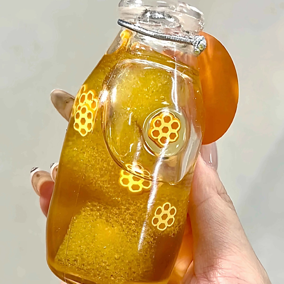 [CHIBOKI]Clear Bottle Squishy Ball – Handmade Stress Relief Desk Toy | Clear Bottle