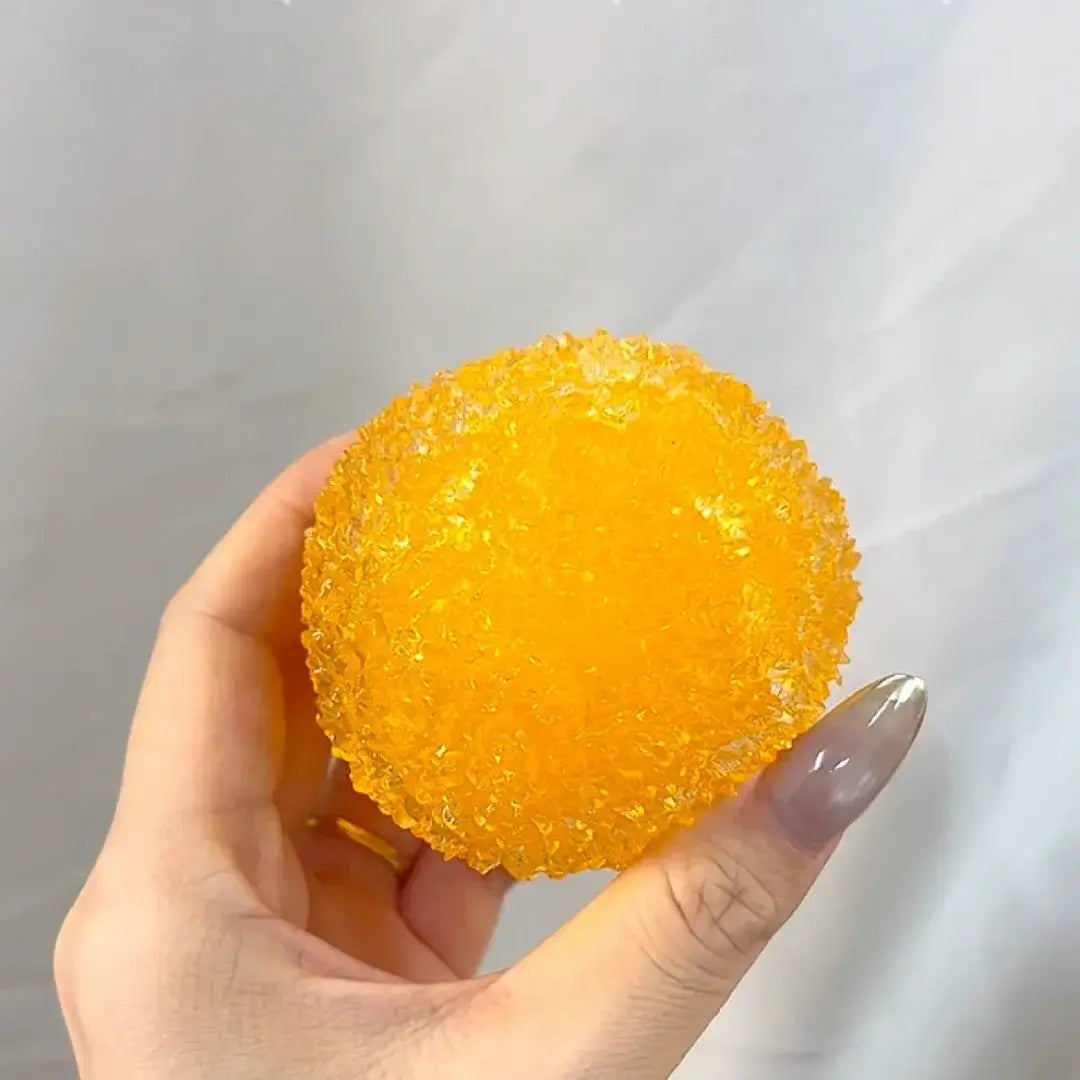 [CHIBOKI]Handcrafted Ice Slush Stress Ball – Unique Squeeze Toy, Ideal Gift for Summer Relaxation Honey Passionfruit Sugar (Slightly Sandy Feel)