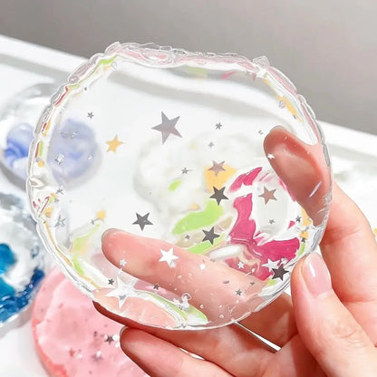 Handmade Crystal Clear Jelly Bag Squishy - Ultra Soft Stress Toy Ice Spring Starry