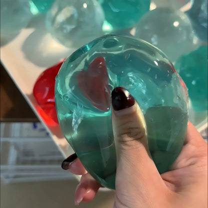 Przezroczysta piłeczka squishy Crystal Soft Glass