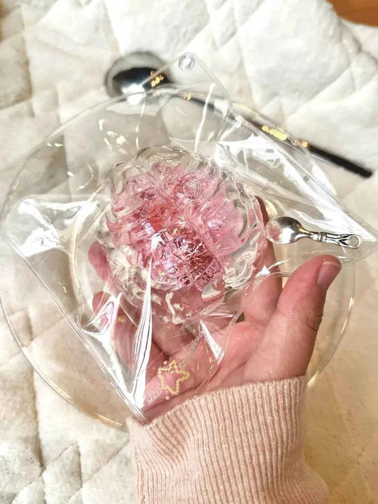 
Lovebrain Flowing Jelly Squishy – Handle with Care!