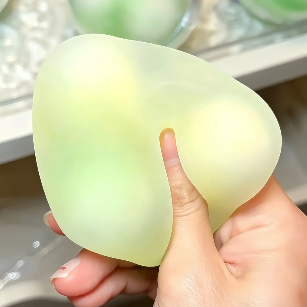 Crunchy Candy-Shell Lava Squishy Ball – Mint Candy-Shell Squishy