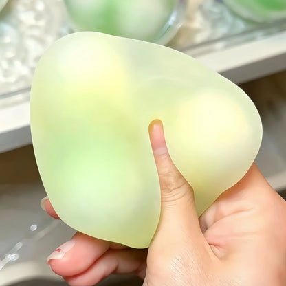 Crunchy Candy-Shell Lava Squishy Ball – Mint Candy-Shell Squishy