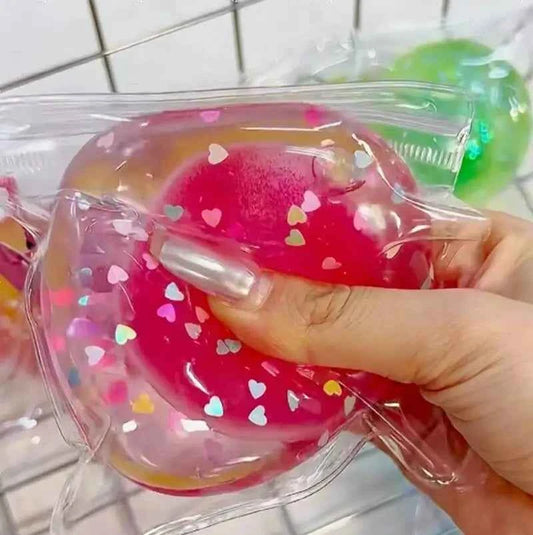 
Ball-in-a-Ball Double Layer Squishy – Handmade Stress Relief Toy
