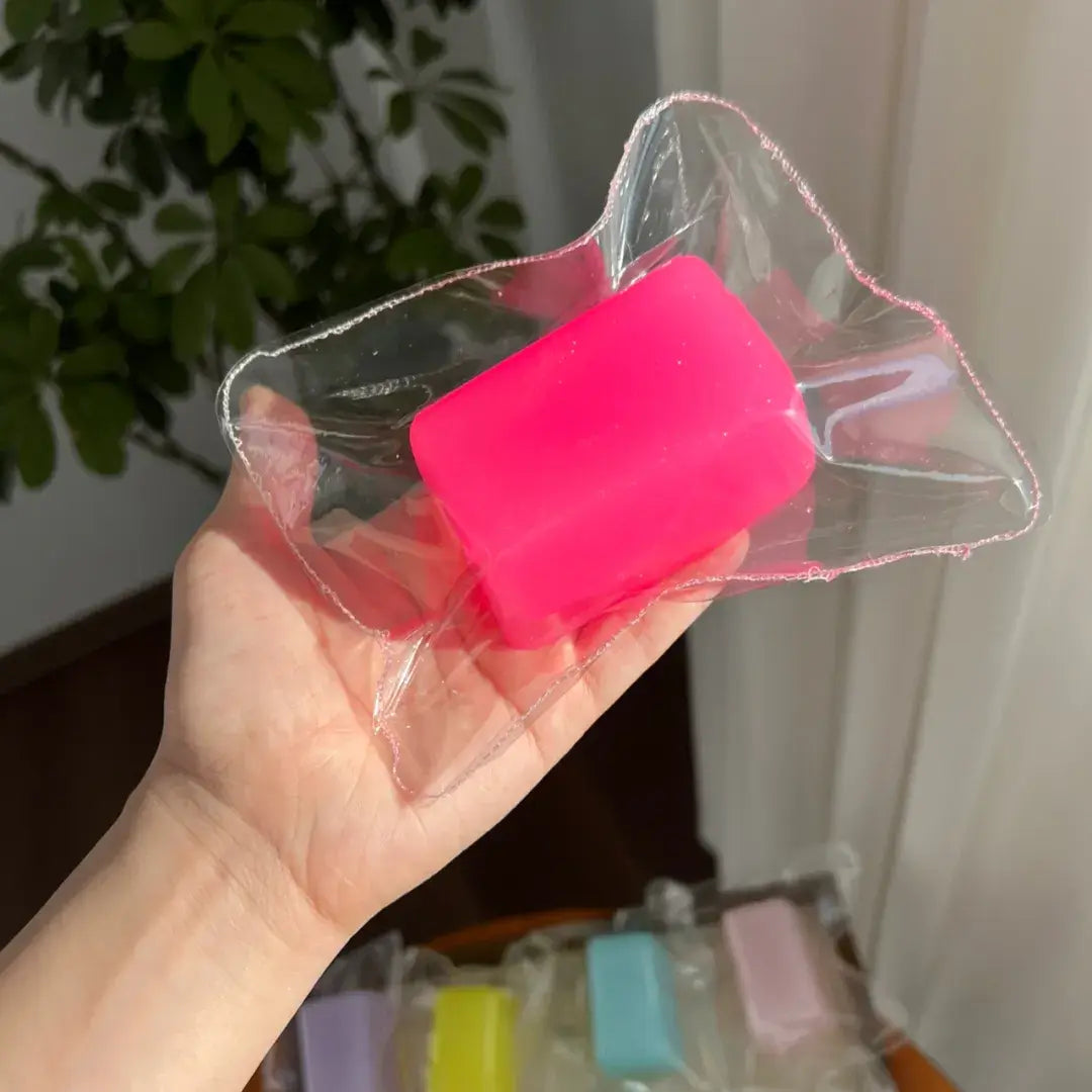Handmade Candy & Gummy Bear Squishy Toy - Soft ASMR Stress Relief Plum Hard Candy