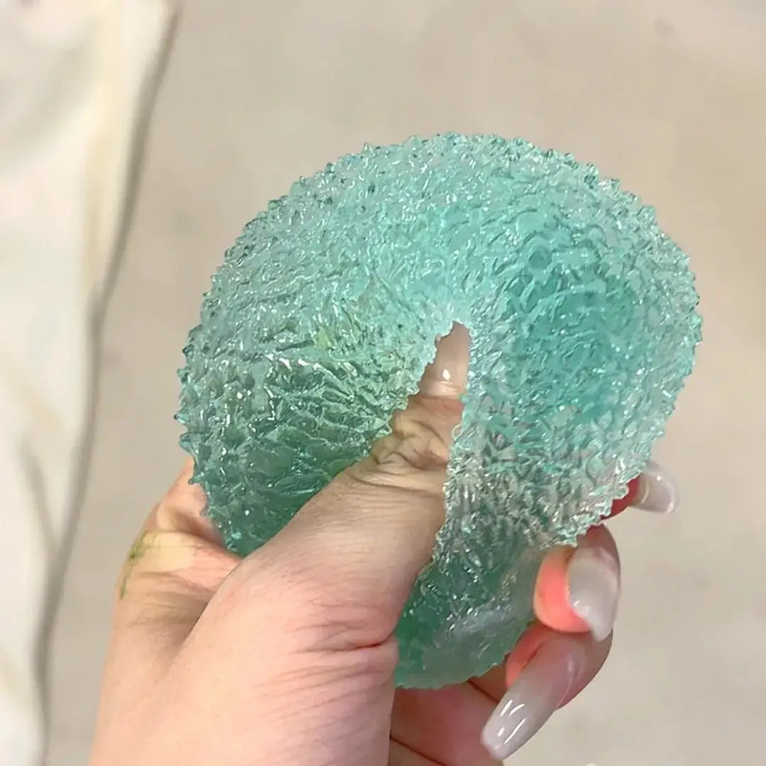 [CHIBOKI]Handcrafted Ice Slush Stress Ball – Unique Squeeze Toy, Ideal Gift for Summer Relaxation Ramune Mochi Grass Cake