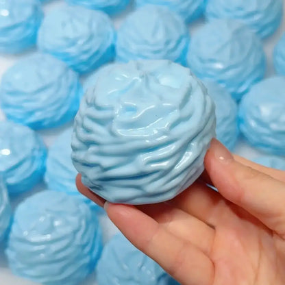 Handmade Cream Puff Squishy - Crispy Butter Texture Stress Toy Sea Salt Puff