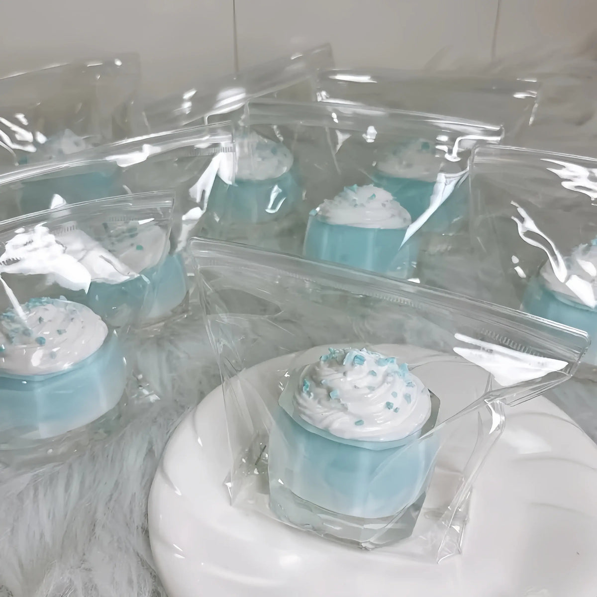 Handmade Silicone Food Squishy - Fruit Jars & Boba Tea Collection Sweet & Cool Sea Salt Cup (1 pc)