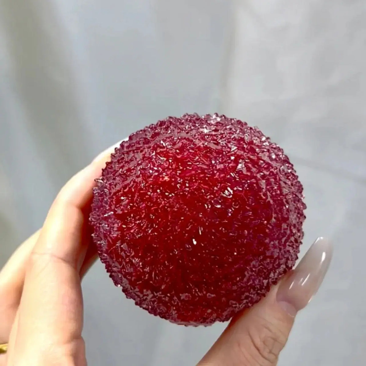 [CHIBOKI]Handcrafted Ice Slush Stress Ball – Unique Squeeze Toy, Ideal Gift for Summer Relaxation Waxberry Slushie