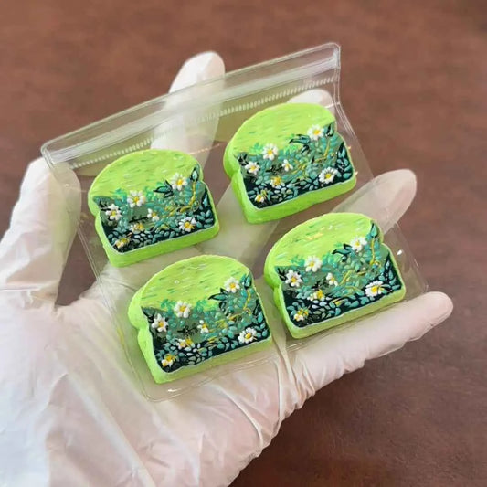 
Van Gogh Mini Toast Charms – Handcrafted Clay-Style