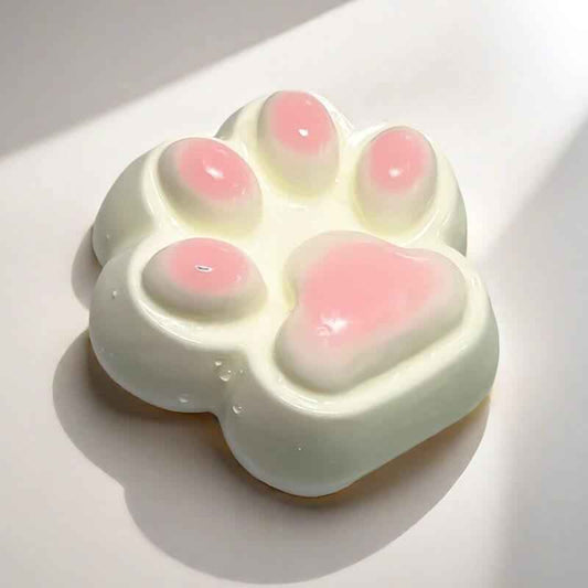 
Large Pink Cat Paw Squishy: Handcrafted Silicone Stress Relief