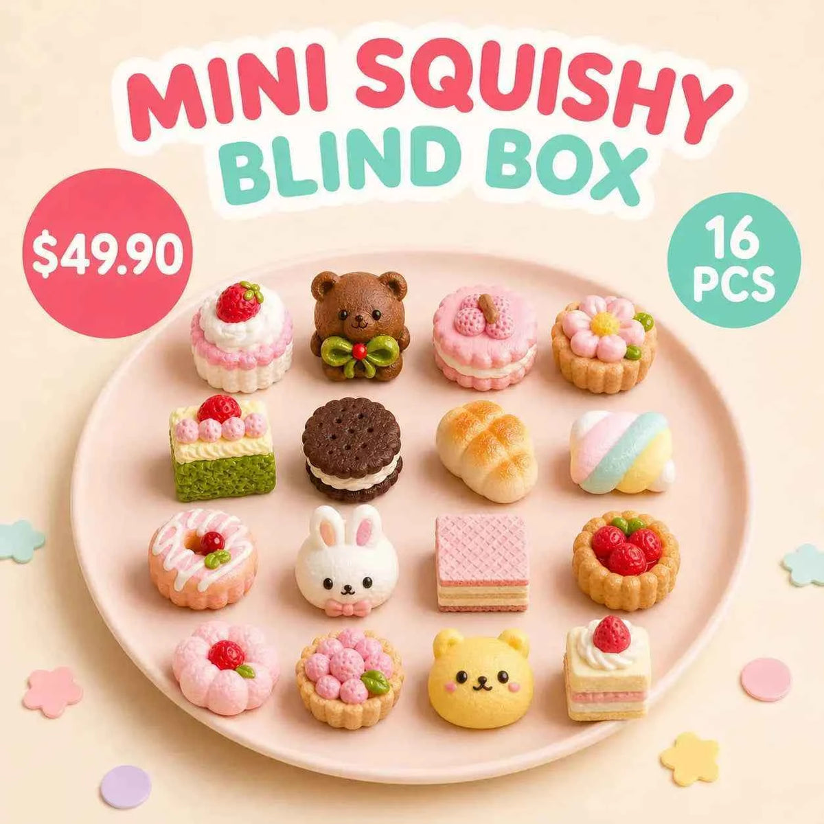 October Bonus Gift — 4 Mini Squishies
