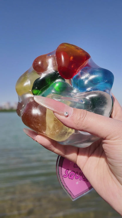 Duże ręcznie wykonane perłowe piłeczki squishy CHIBOKI